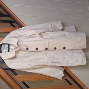 Cream trench coat
